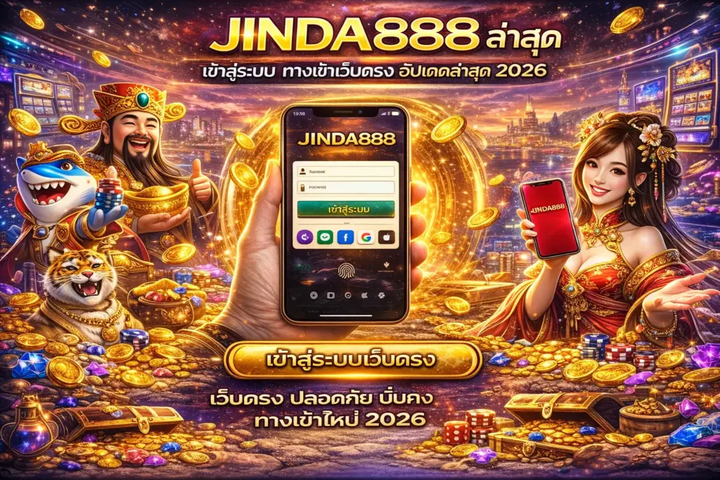 JINDA888 เข้าสู่ระบบ ทางเข้าเว็บตรง ล่าสุด 2026 ลิงก์ใหม่เข้าได้จริง